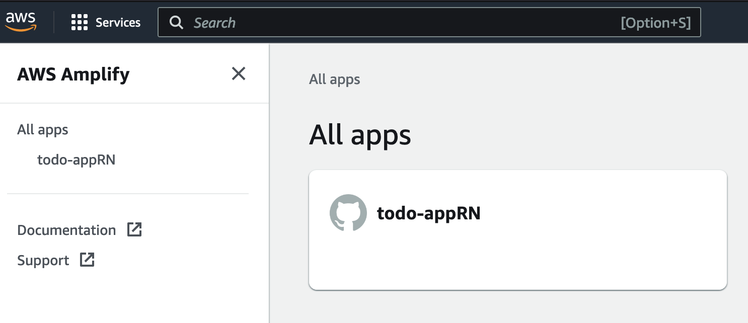 "AWS Amplify Console"